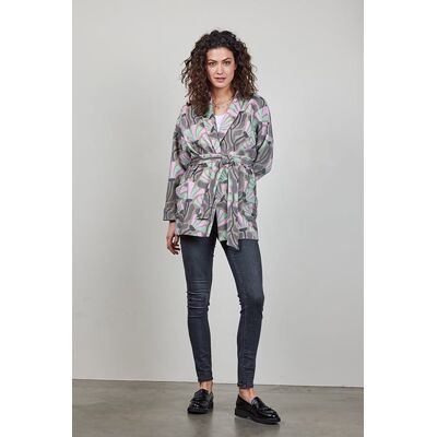 DIDI Kimono Vest Lois Print Sand With Cosmic Flower Print Taille: 44 Cardigans Outlet Femme Marron - Publicité DIDI Kimono Vest Lois Print Sand With Cosmic Flower Print Taille: 44 Cardigans Outlet Femme Marron - Publicité