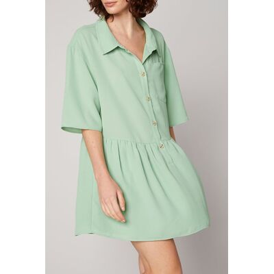 American Vintage Loose Mini Dress Amande Taille: XS/S Robes Chemises Outlet Femme - Publicité American Vintage Loose Mini Dress Amande Taille: XS/S Robes Chemises Outlet Femme - Publicité