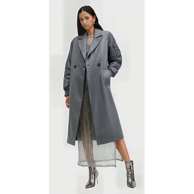 AllSaints Paulah Coat Eiffel Grey Taille: 6 Manteaux à double boutonnage Outlet Femme Gris - Publicité AllSaints Paulah Coat Eiffel Grey Taille: 6 Manteaux à double boutonnage Outlet Femme Gris - Publicité