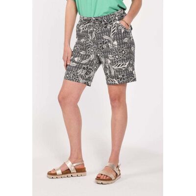 DIDI Travel Bermuda Volare Print Black And White With Structured Taille: 34 Shorts de Sport Outlet Femme Le Noir - Publicité DIDI Travel Bermuda Volare Print Black And White With Structured Taille: 34 Shorts de Sport Outlet Femme Le Noir - Publicité