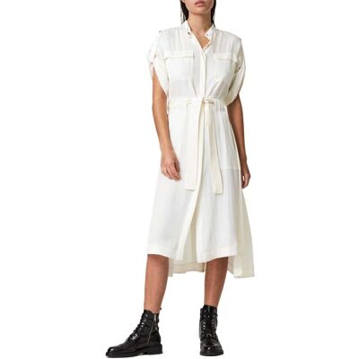 AllSaints Luciana Dress Ecru White Taille: 10 Robes Chemises Outlet Femme Marron - Publicité AllSaints Luciana Dress Ecru White Taille: 10 Robes Chemises Outlet Femme Marron - Publicité