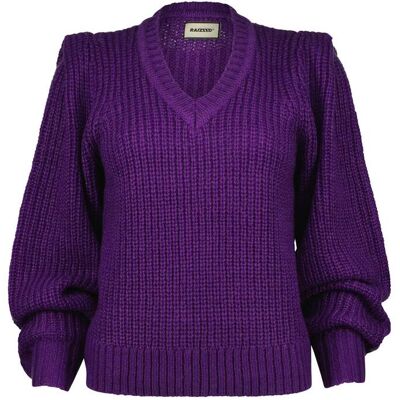 RAIZZED Britt Pullover Bright Purple Taille: S Pulls en Maille Outlet Femme Mauve - Publicité RAIZZED Britt Pullover Bright Purple Taille: S Pulls en Maille Outlet Femme Mauve - Publicité