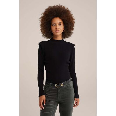 We Fashion Knitted Pullover Black Taille: S Pulls en Maille Outlet Femme Le Noir - Publicité We Fashion Knitted Pullover Black Taille: S Pulls en Maille Outlet Femme Le Noir - Publicité