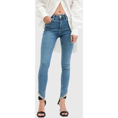 AllSaints Dax Asym Hem Jean Hunter Blue Taille: L Jeans skinny Outlet Femme Bleu - Publicité AllSaints Dax Asym Hem Jean Hunter Blue Taille: L Jeans skinny Outlet Femme Bleu - Publicité