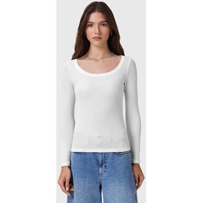 AllSaints Rina Ls Scoop Neck Optic White Taille: 10 Manches longues Outlet Femme Blanche - Publicité AllSaints Rina Ls Scoop Neck Optic White Taille: 10 Manches longues Outlet Femme Blanche - Publicité