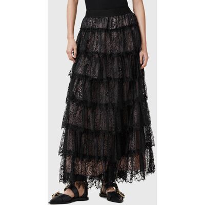 AllSaints Rory Lace Maxi Skirt Black Taille: 10 Jupes longues Outlet Femme Le Noir - Publicité AllSaints Rory Lace Maxi Skirt Black Taille: 10 Jupes longues Outlet Femme Le Noir - Publicité