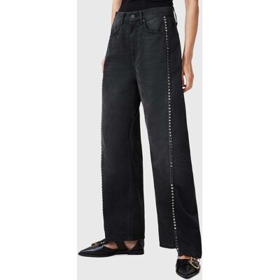 AllSaints Frankie Stud Jean Washed Black Taille: W25 Pantalons larges Outlet Femme Le Noir - Publicité AllSaints Frankie Stud Jean Washed Black Taille: W25 Pantalons larges Outlet Femme Le Noir - Publicité