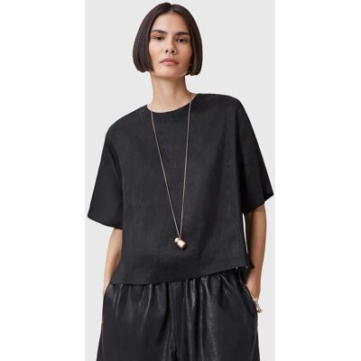 AllSaints Lottie Linen Top Black Taille: 6 Chemisiers Outlet Femme Blanche - Publicité AllSaints Lottie Linen Top Black Taille: 6 Chemisiers Outlet Femme Blanche - Publicité