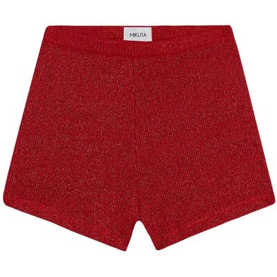 Mikuta The Red Glitter Ribbed Shorts Taille: M Pyjamas Outlet Femme Rouge - Publicité Mikuta The Red Glitter Ribbed Shorts Taille: M Pyjamas Outlet Femme Rouge - Publicité