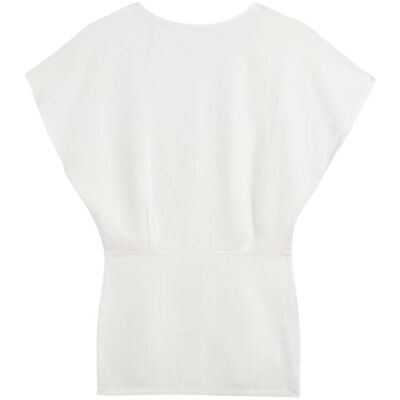 Mikuta The White Short Linen Bat Dress Taille: XS Robes Mini Outlet Femme Blanche - Publicité Mikuta The White Short Linen Bat Dress Taille: XS Robes Mini Outlet Femme Blanche - Publicité