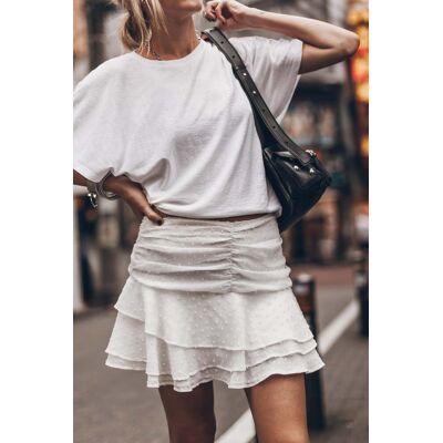 Mikuta The White Ruffle Skort Taille: M Mini Jupes Outlet Femme Blanche - Publicité Mikuta The White Ruffle Skort Taille: M Mini Jupes Outlet Femme Blanche - Publicité