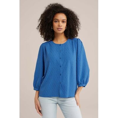 We Fashion Blouse Blue Taille: S Chemisiers Outlet Femme Bleu - Publicité We Fashion Blouse Blue Taille: S Chemisiers Outlet Femme Bleu - Publicité