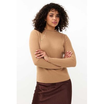 Esqualo Sweater Col A-sym Buttons Brandy Taille: XS Pulls en Maille Outlet Femme - Publicité Esqualo Sweater Col A-sym Buttons Brandy Taille: XS Pulls en Maille Outlet Femme - Publicité