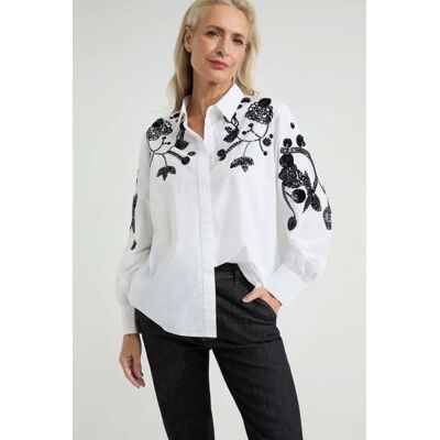 Josephine & Co Faith Blouse Paillet White Taille: 36 Chemisiers Outlet Femme Blanche - Publicité Josephine & Co Faith Blouse Paillet White Taille: 36 Chemisiers Outlet Femme Blanche - Publicité
