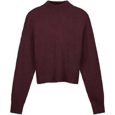 We Are Labels Nous Sommes Labels – Ella Cropped Mockneck Burgundy Taille: L Pulls en Maille Outlet Femme Marron - Publicité We Are Labels Nous Sommes Labels – Ella Cropped Mockneck Burgundy Taille: L Pulls en Maille Outlet Femme Marron - Publicité