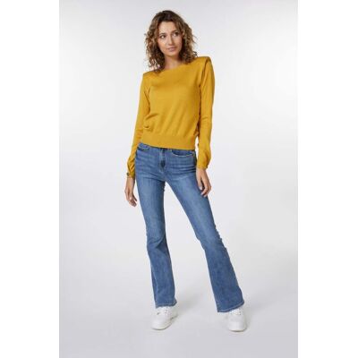 Esqualo Sweater Basic Shoulder Pads Mustard Taille: XXL Pulls Outlet Femme Jaune - Publicité Esqualo Sweater Basic Shoulder Pads Mustard Taille: XXL Pulls Outlet Femme Jaune - Publicité