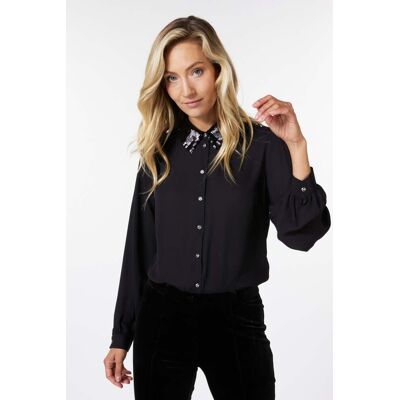 Esqualo Blouse Sequins Collar Black Taille: 36 Chemisiers Outlet Femme Le Noir - Publicité Esqualo Blouse Sequins Collar Black Taille: 36 Chemisiers Outlet Femme Le Noir - Publicité