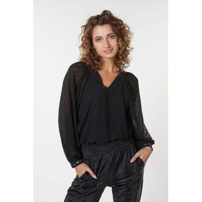 Esqualo Blouse Marble Beading Black Taille: 34 Chemisiers Outlet Femme Le Noir - Publicité Esqualo Blouse Marble Beading Black Taille: 34 Chemisiers Outlet Femme Le Noir - Publicité