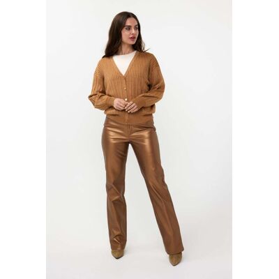 Esqualo Cardigan Rib Lurex Caramel Taille: S Vestes Outlet Femme Marron - Publicité Esqualo Cardigan Rib Lurex Caramel Taille: S Vestes Outlet Femme Marron - Publicité