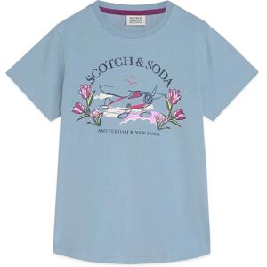 Scotch & Soda Girls Baby Short Sleeve Tee Faded Denim Taille: M T-Shirts Outlet kids Bleu - Publicité Scotch & Soda Girls Baby Short Sleeve Tee Faded Denim Taille: M T-Shirts Outlet kids Bleu - Publicité