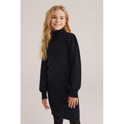 We Fashion Dress Mid Length Black Taille: 122/128 Robes Outlet kids Le Noir - Publicité We Fashion Dress Mid Length Black Taille: 122/128 Robes Outlet kids Le Noir - Publicité