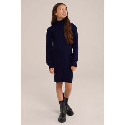 We Fashion Dress Mid Length Dark Blue Taille: 110/116 Robes Outlet kids Bleu - Publicité We Fashion Dress Mid Length Dark Blue Taille: 110/116 Robes Outlet kids Bleu - Publicité
