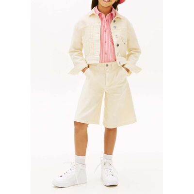 Tommy Hilfiger Girls Mabel Shorts Ecru Taille: 14 Pantalons Outlet kids Marron - Publicité Tommy Hilfiger Girls Mabel Shorts Ecru Taille: 14 Pantalons Outlet kids Marron - Publicité