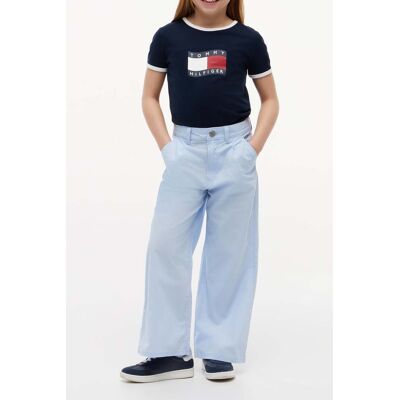 Tommy Hilfiger Girls Mabel Pants Sweet Blue Taille: 14 Pantalons Outlet kids Bleu - Publicité Tommy Hilfiger Girls Mabel Pants Sweet Blue Taille: 14 Pantalons Outlet kids Bleu - Publicité