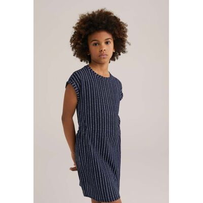 We Fashion Dress Mid Length Navy Blue Taille: 146/152 Robes Outlet kids Bleu - Publicité We Fashion Dress Mid Length Navy Blue Taille: 146/152 Robes Outlet kids Bleu - Publicité