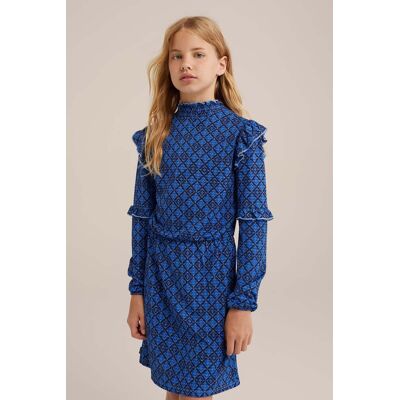 We Fashion Dress Mid Length Dark Blue Taille: 98/104 Robes Outlet kids Bleu - Publicité We Fashion Dress Mid Length Dark Blue Taille: 98/104 Robes Outlet kids Bleu - Publicité