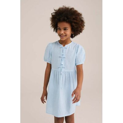 We Fashion Dress Mid Length Light Blue Taille: 134/140 Robes Outlet kids Bleu - Publicité We Fashion Dress Mid Length Light Blue Taille: 134/140 Robes Outlet kids Bleu - Publicité