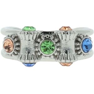OTAZU Vintage Barrel Ring Multicolor - Rhodium Taille: OS Bagues Outlet Femme - Publicité OTAZU Vintage Barrel Ring Multicolor - Rhodium Taille: OS Bagues Outlet Femme - Publicité