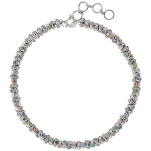 OTAZU Vintage Barrel Necklace Multicolor - Rhodium Taille: OS Colliers Outlet Femme - Publicité OTAZU Vintage Barrel Necklace Multicolor - Rhodium Taille: OS Colliers Outlet Femme - Publicité