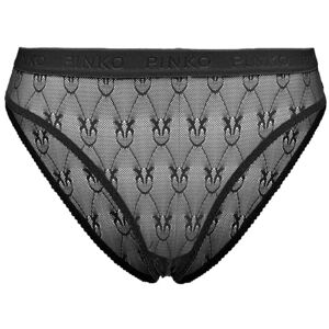 PINKO Senza Parole 3 Slip Pizzo Indemagliato Jacquard C/logo Black Taille: XS Culottes Outlet Femme Le Noir - Publicité PINKO Senza Parole 3 Slip Pizzo Indemagliato Jacquard C/logo Black Taille: XS Culottes Outlet Femme Le Noir - Publicité