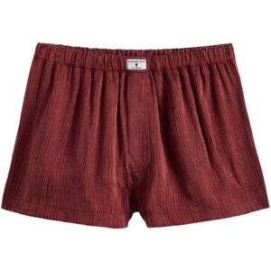 Mikuta The Red Crinkle Boxer Shorts Red Taille: S Culottes Outlet Femme Rouge - Publicité Mikuta The Red Crinkle Boxer Shorts Red Taille: S Culottes Outlet Femme Rouge - Publicité