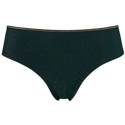 Marlies Dekkers Dame De Paris Pine Green And Gold Lurex Brazilian Briefs Taille: S Culottes Outlet Femme Cyan - Publicité Marlies Dekkers Dame De Paris Pine Green And Gold Lurex Brazilian Briefs Taille: S Culottes Outlet Femme Cyan - Publicité