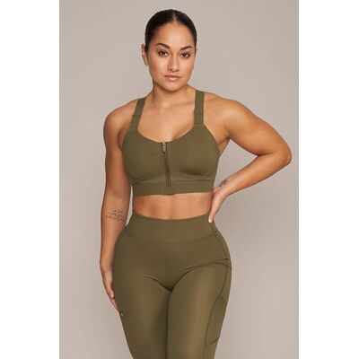 Golds Gym Gold's Gym Geena - Women's High Support Bra Olive Taille: XS Chaussettes de sport Outlet Femme Vert - Publicité Golds Gym Gold's Gym Geena - Women's High Support Bra Olive Taille: XS Chaussettes de sport Outlet Femme Vert - Publicité