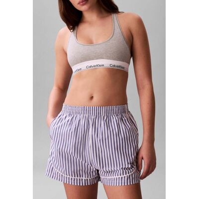 Calvin Klein Graphic Poplin Sleep Bottom Penny Stripe Blue River Fog Taille: M Culottes Outlet Femme Bleu - Publicité Calvin Klein Graphic Poplin Sleep Bottom Penny Stripe Blue River Fog Taille: M Culottes Outlet Femme Bleu - Publicité