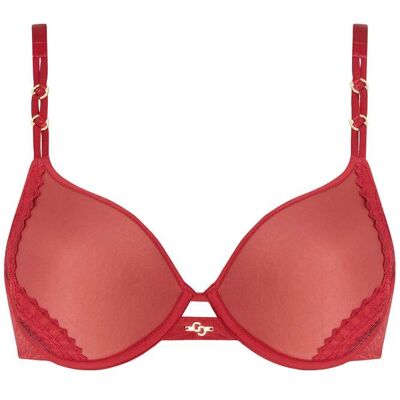 Chantelle Co Bra Tshirt Covering Memory Passion Red/aubergine Taille: D70 Soutiens-gorge Outlet Femme Rouge - Publicité Chantelle Co Bra Tshirt Covering Memory Passion Red/aubergine Taille: D70 Soutiens-gorge Outlet Femme Rouge - Publicité