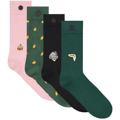 A-DAM Unisex 4-pack Casual Socks Multicolor Taille: 36-40 Chaussettes Outlet Unisex - Publicité A-DAM Unisex 4-pack Casual Socks Multicolor Taille: 36-40 Chaussettes Outlet Unisex - Publicité