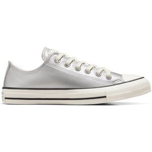 Converse Chuck Taylor All Star Metallic Leather Silver/egret/black Taille: 36.5 Baskets Outlet Femme Gris - Publicité Converse Chuck Taylor All Star Metallic Leather Silver/egret/black Taille: 36.5 Baskets Outlet Femme Gris - Publicité