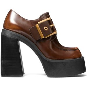 Michael Kors Colby Platform Heel Loafer In Brown Taille: 40.5 Pumps Outlet Femme Marron - Publicité Michael Kors Colby Platform Heel Loafer In Brown Taille: 40.5 Pumps Outlet Femme Marron - Publicité