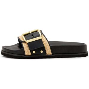 AllSaints Ellie Raffia Slider Natural/black Taille: 40 Slippers Outlet Femme Noir - Publicité AllSaints Ellie Raffia Slider Natural/black Taille: 40 Slippers Outlet Femme Noir - Publicité