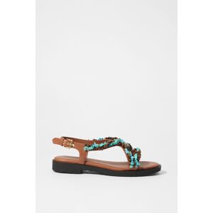 & Other Stories Larry Deco Summer Flat Brown Taille: 41 Sandales Outlet Femme Marron - Publicité & Other Stories Larry Deco Summer Flat Brown Taille: 41 Sandales Outlet Femme Marron - Publicité