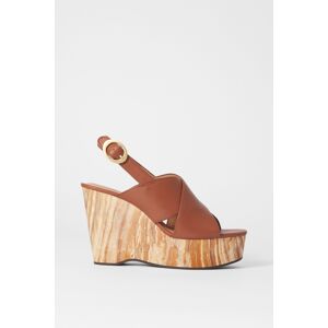 & Other Stories Bobbi Wedge Sandalette Brown Taille: 38 Sandales Outlet Femme Marron - Publicité & Other Stories Bobbi Wedge Sandalette Brown Taille: 38 Sandales Outlet Femme Marron - Publicité