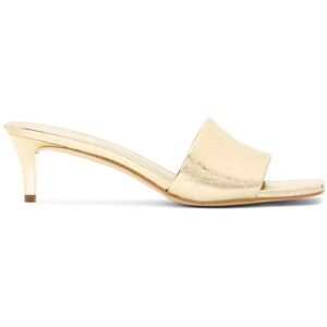 Michael Kors Elyse Mule Sandal Pale Gold Taille: 36 Mules Outlet Femme Jaune - Publicité Michael Kors Elyse Mule Sandal Pale Gold Taille: 36 Mules Outlet Femme Jaune - Publicité