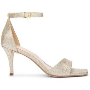Michael Kors Jaida Heeled Sandal Pale Gold Taille: 38.5 Sandales Outlet Femme Jaune - Publicité Michael Kors Jaida Heeled Sandal Pale Gold Taille: 38.5 Sandales Outlet Femme Jaune - Publicité