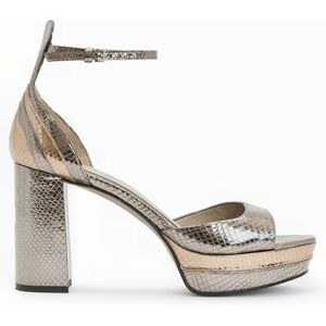 AllSaints Tia Met Platform Hee Gun/gold/bronze Taille: 40 Sandales Outlet Femme - Publicité AllSaints Tia Met Platform Hee Gun/gold/bronze Taille: 40 Sandales Outlet Femme - Publicité