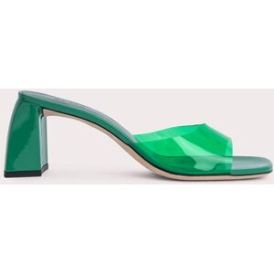 By Far Romy Clover Green Pvc And Patent Leather Clover Green Taille: 37 Mules Outlet Femme Vert - Publicité By Far Romy Clover Green Pvc And Patent Leather Clover Green Taille: 37 Mules Outlet Femme Vert - Publicité