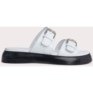 By Far Wyatt White Maxi Croco And Nappa Leather White Taille: 35 Slippers Outlet Femme Blanche - Publicité By Far Wyatt White Maxi Croco And Nappa Leather White Taille: 35 Slippers Outlet Femme Blanche - Publicité